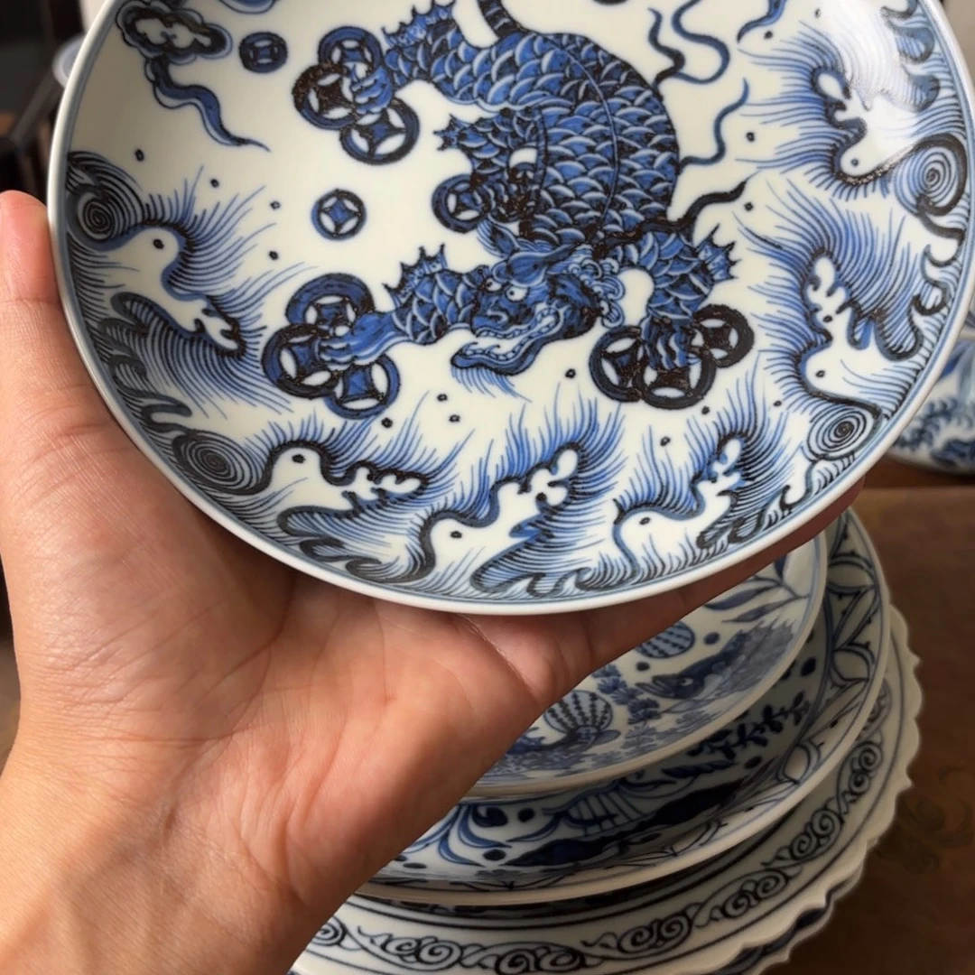 摆件景德镇手绘茶器微微瑕