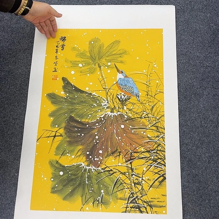 国画宣纸纯手绘作品