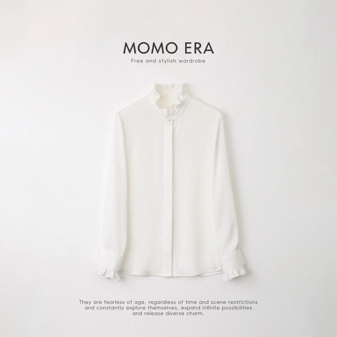 妲姐精选女装  2353  荷叶领百搭 秋冬百搭款