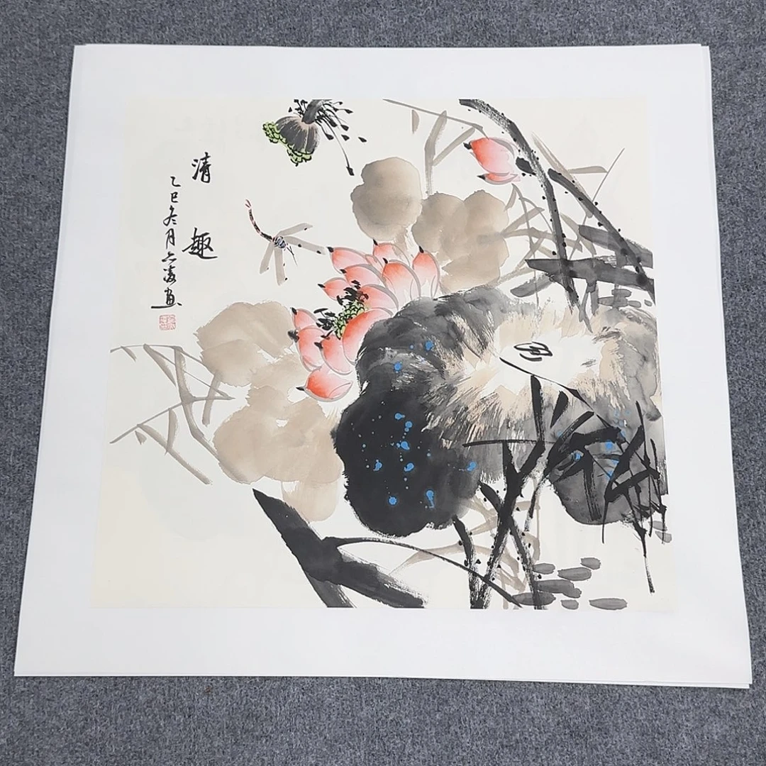 国画50*50纯手绘刘亦凌