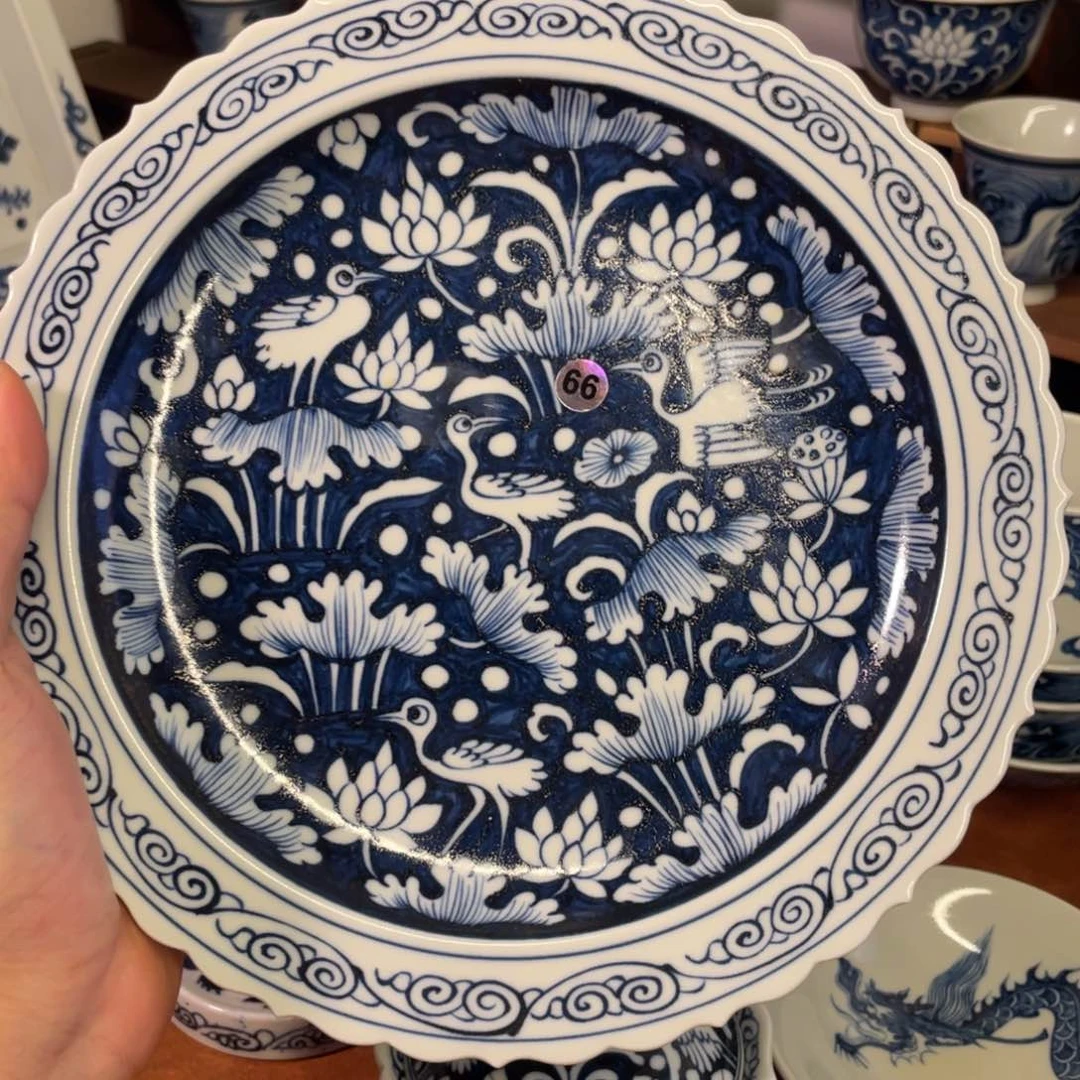 一***秋景德镇纯手工手绘一路壶承66