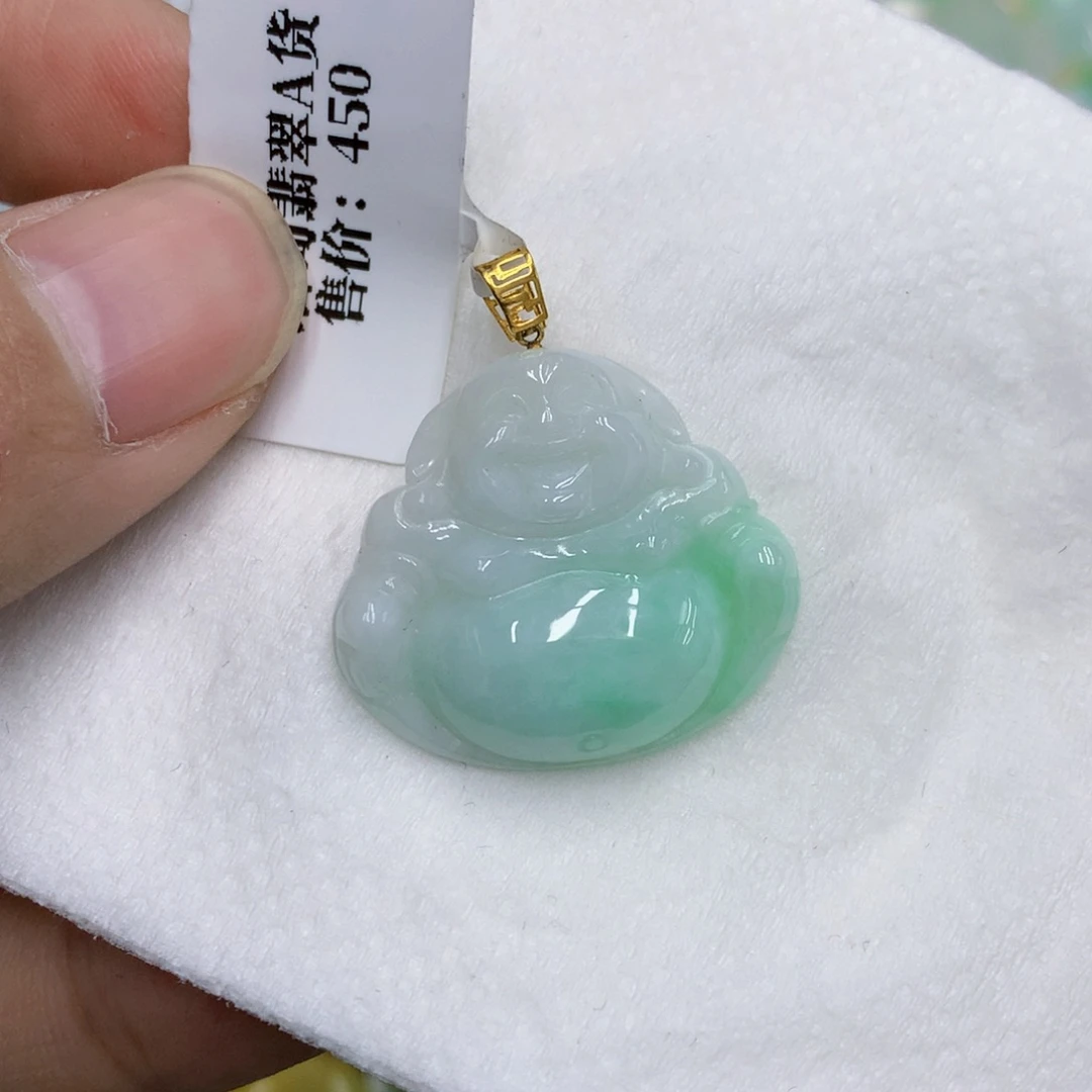 翡翠18K金镶嵌颈饰翡翠