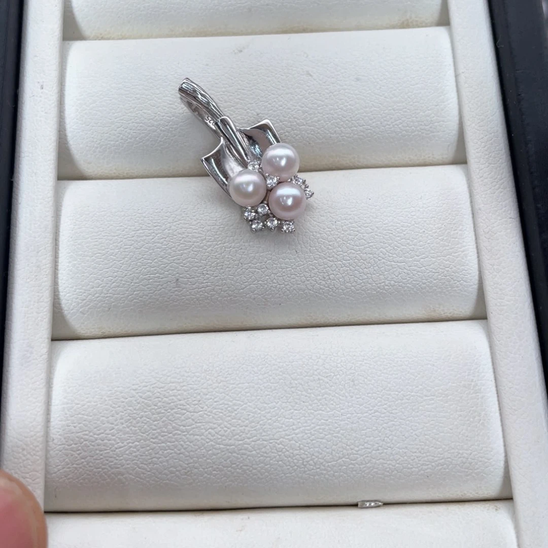 颈饰银S925镶嵌海水珍珠