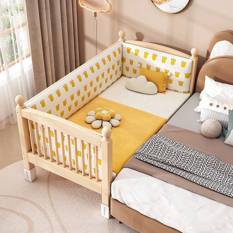 儿童床儿童拼接护栏实木婴儿床定制加宽宝宝男孩女孩床边拼接大床