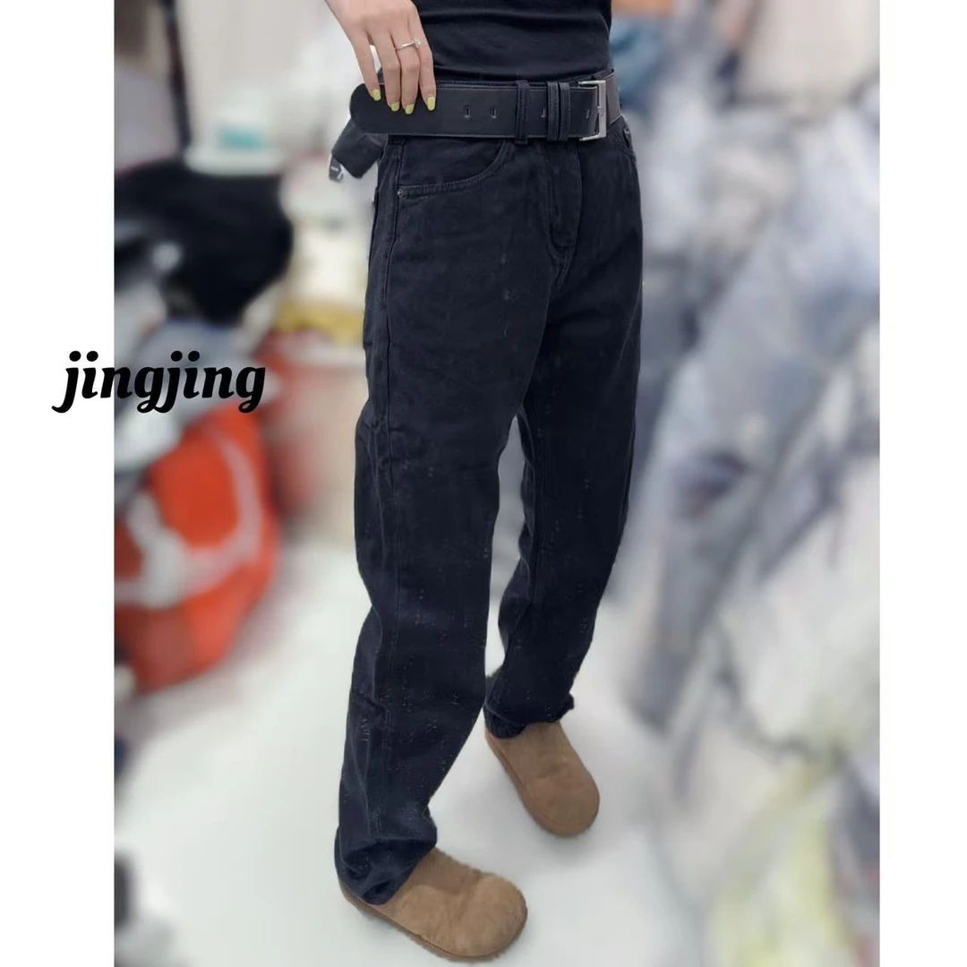 维素➕冬季新款休闲百搭直筒磨毛牛仔裤（51010）