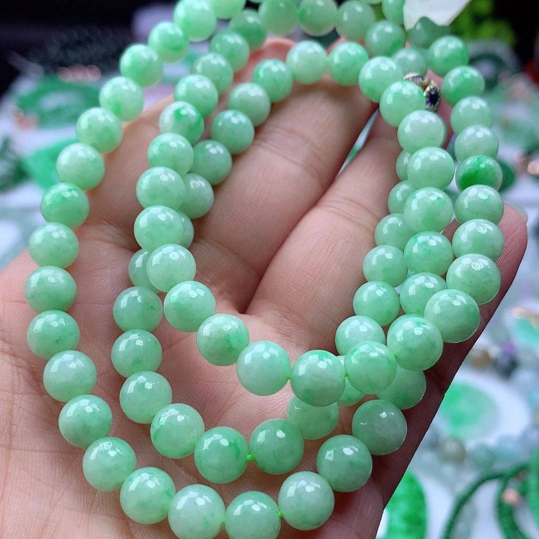 翡翠挂件未镶嵌项链