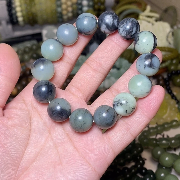 蛇纹石玉未镶嵌手链