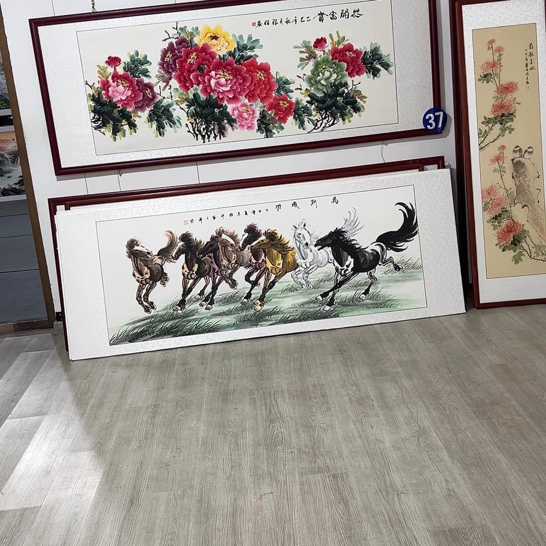 景***车国画手绘保证质量保证