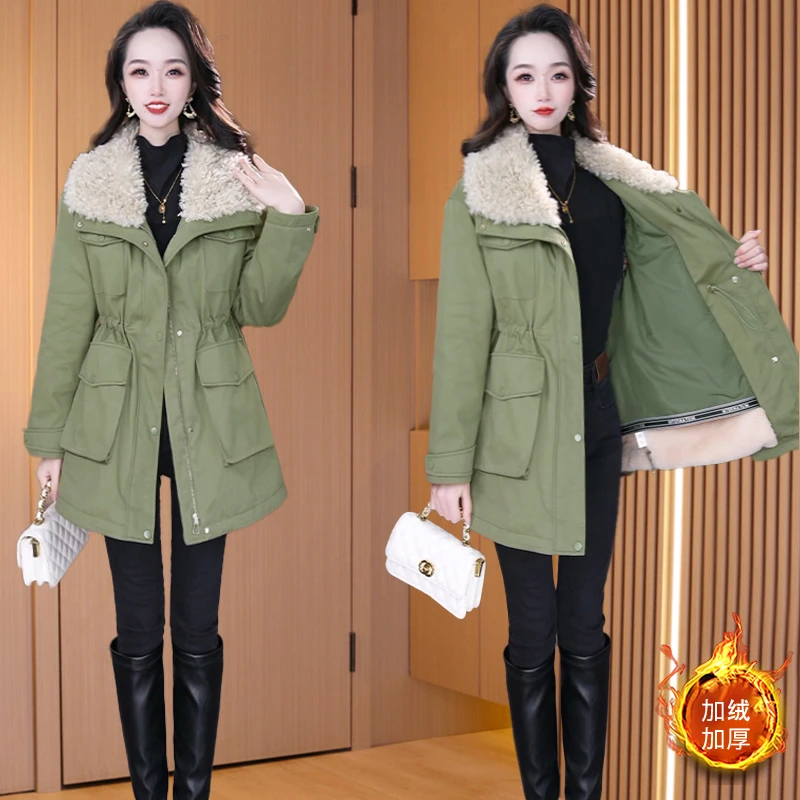 【派克服】2025爆款时尚大气休闲收腰显瘦韩版洋气加棉外套28680