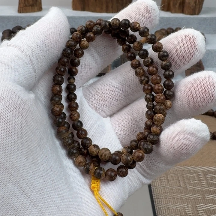 沉香手串达拉干沉水多圈沉香手串0.5规格9.3克