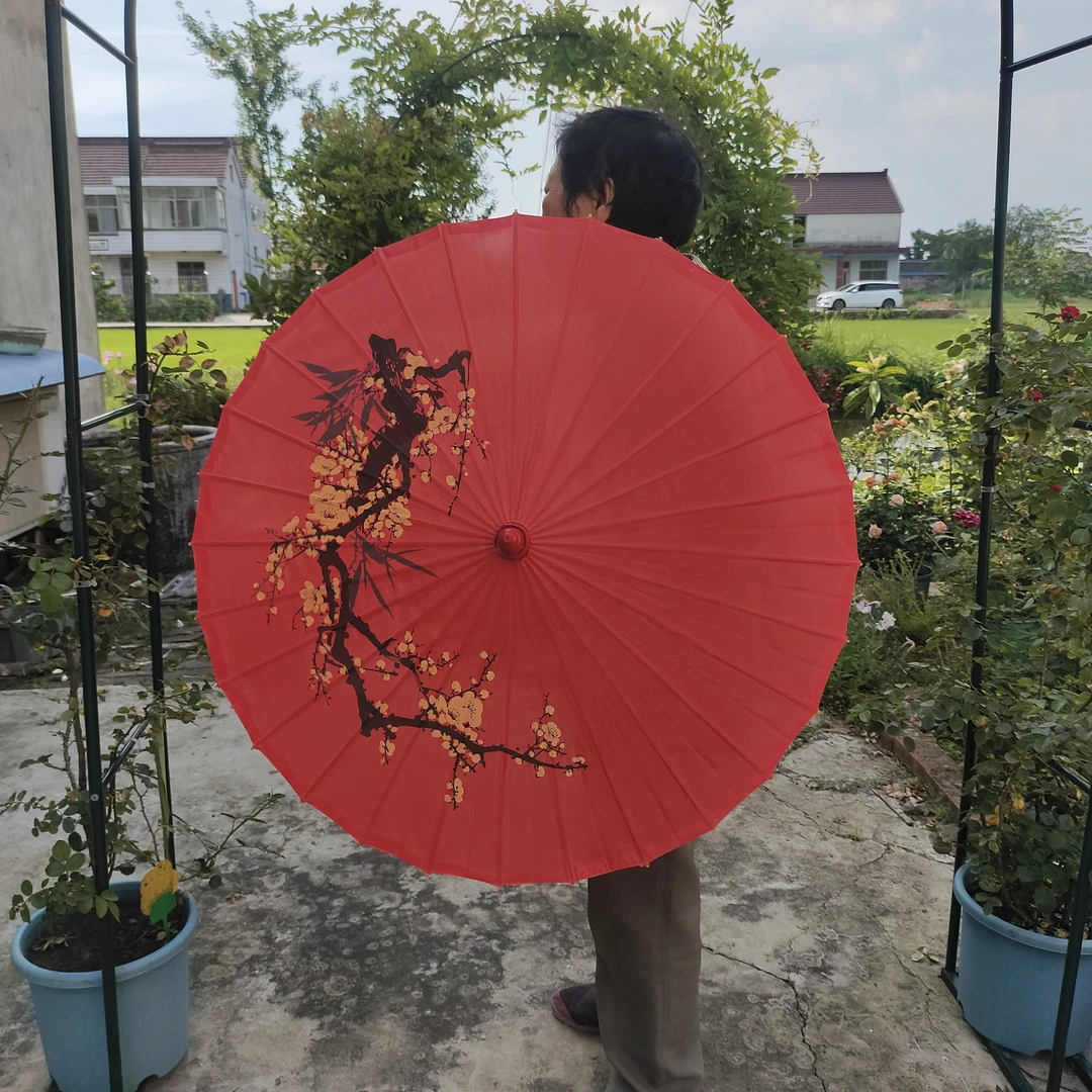 中国风古典绸布油纸伞演出走秀舞蹈拍照道具装饰伞