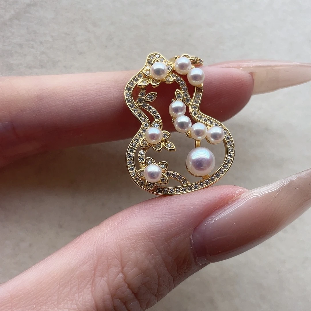 吊坠80淡水珍珠银S925镶嵌