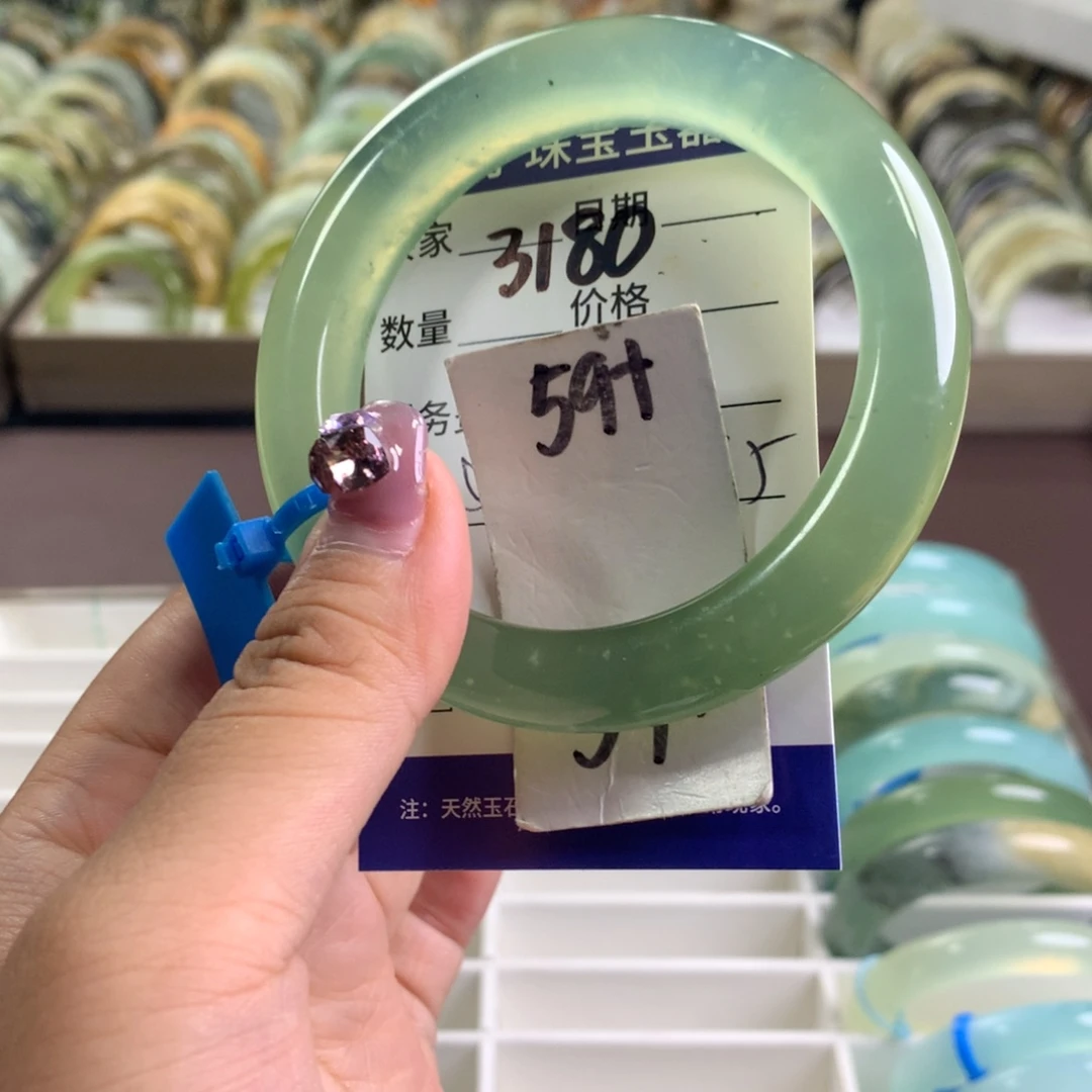 蛇纹石玉未镶嵌手镯3180