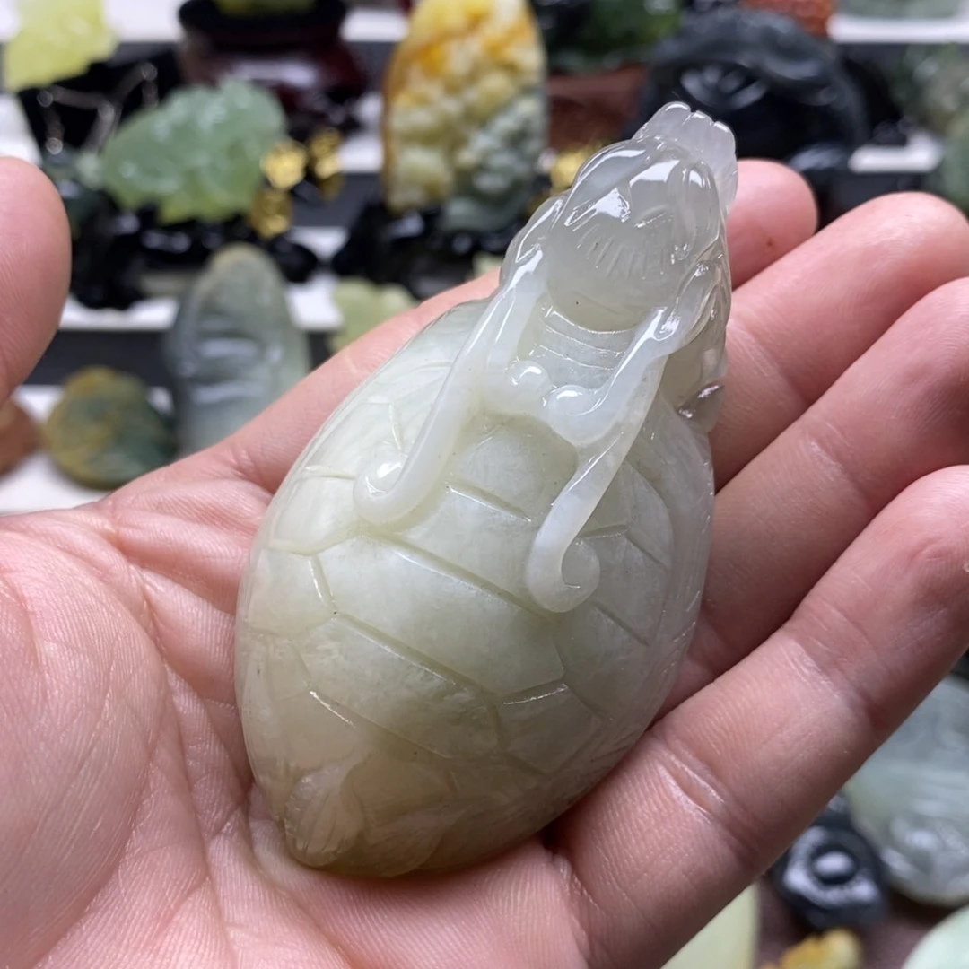 岫玉龙龟手把未镶嵌