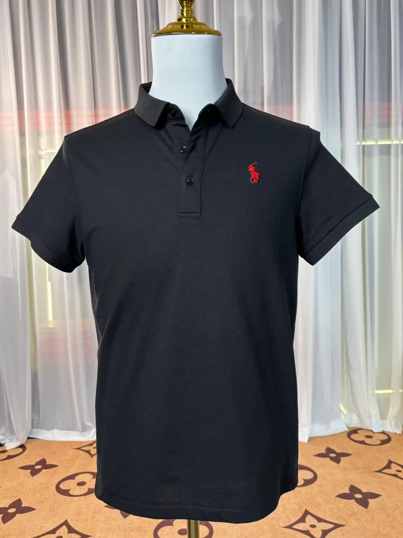 LP夏季新款小马POLO衫休闲翻领商务简约刺绣正肩