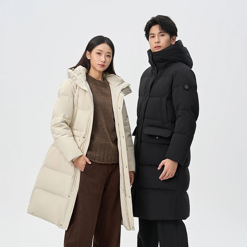 【波司登】情侣中长款时尚舒适休闲日常通勤90绒保暖羽绒服5830DY