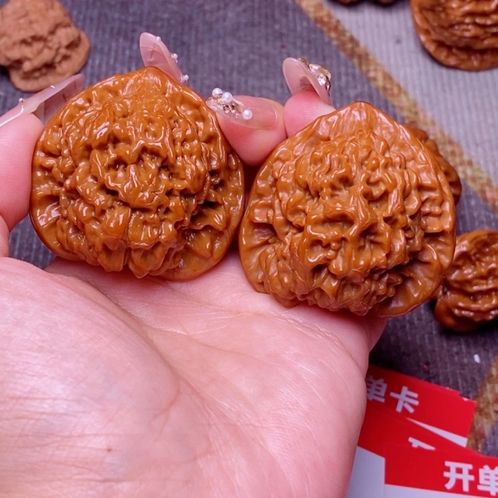 文玩核桃把件官帽狮子头