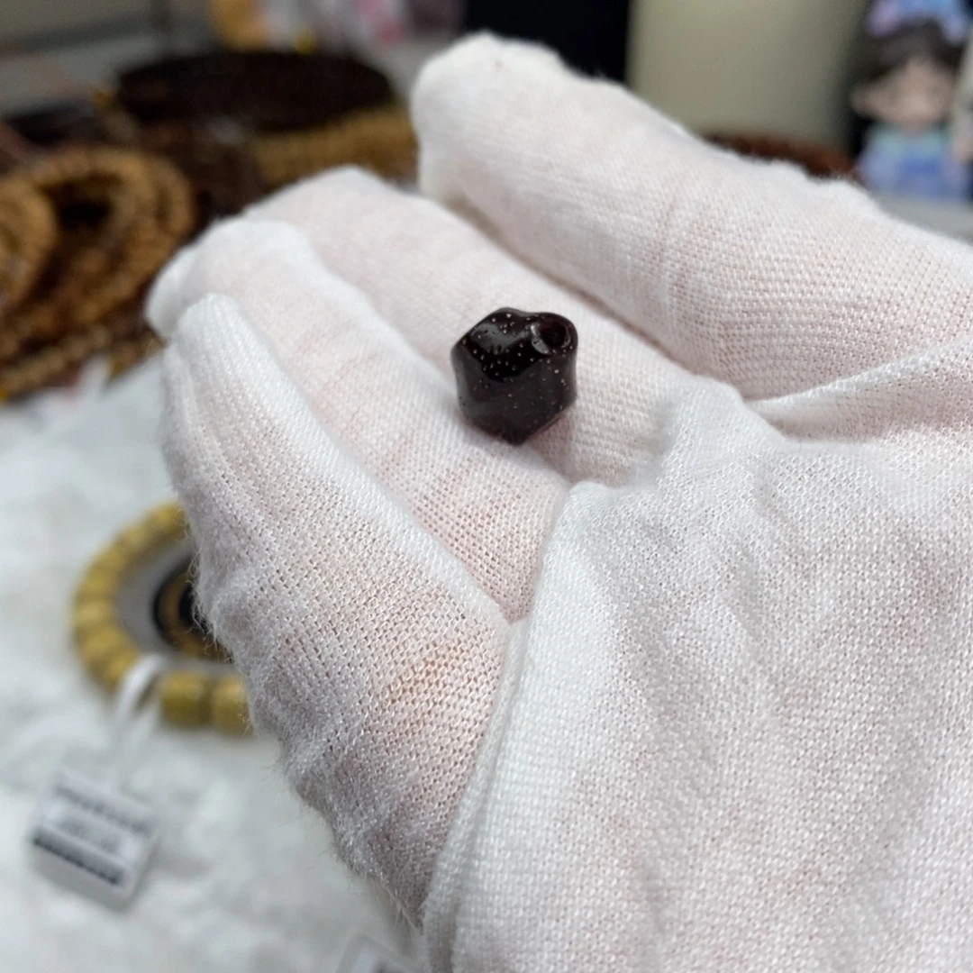 手串星月菩提10mm黑金玉化三通