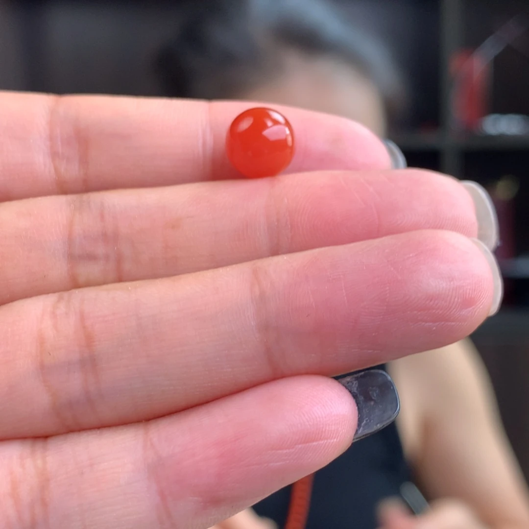 南红玛瑙未镶嵌南红玛瑙柿子红卡8