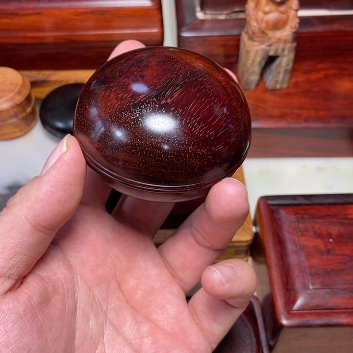檀香紫檀（小叶紫檀）印泥盒