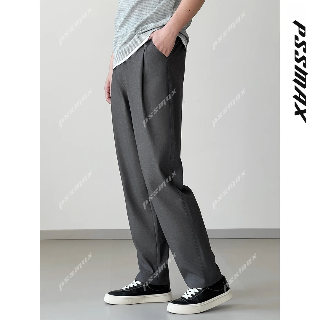 【现货】胖俗俗 PSSMAX【自由旅者】2025秋冬百搭定制叠影双褶西裤