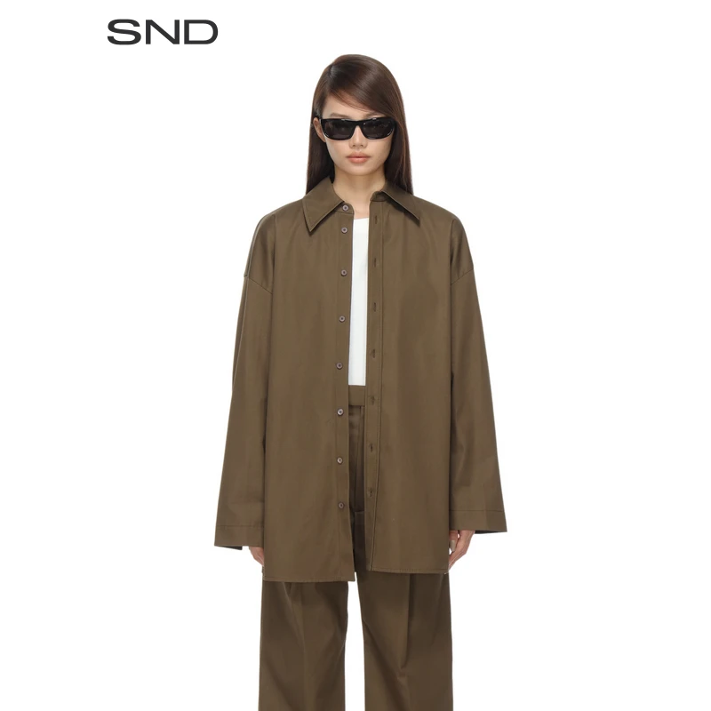 【CARVEN 设计师品牌】SND PF25 宽松纽扣衬衫