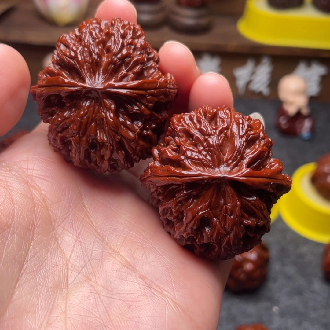 文玩核桃吊坠文玩核桃 手把件 苹果圆 41