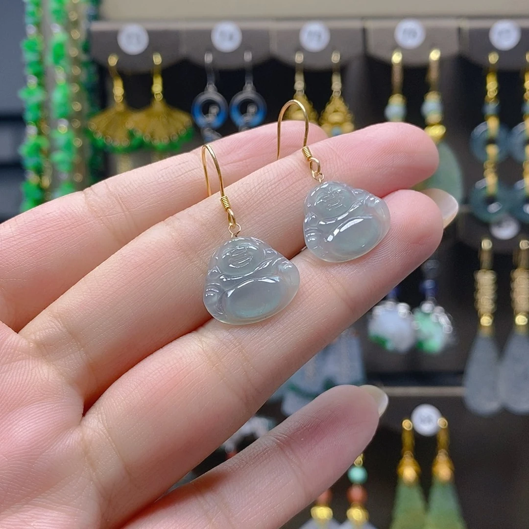 未镶嵌翡翠耳饰翡翠