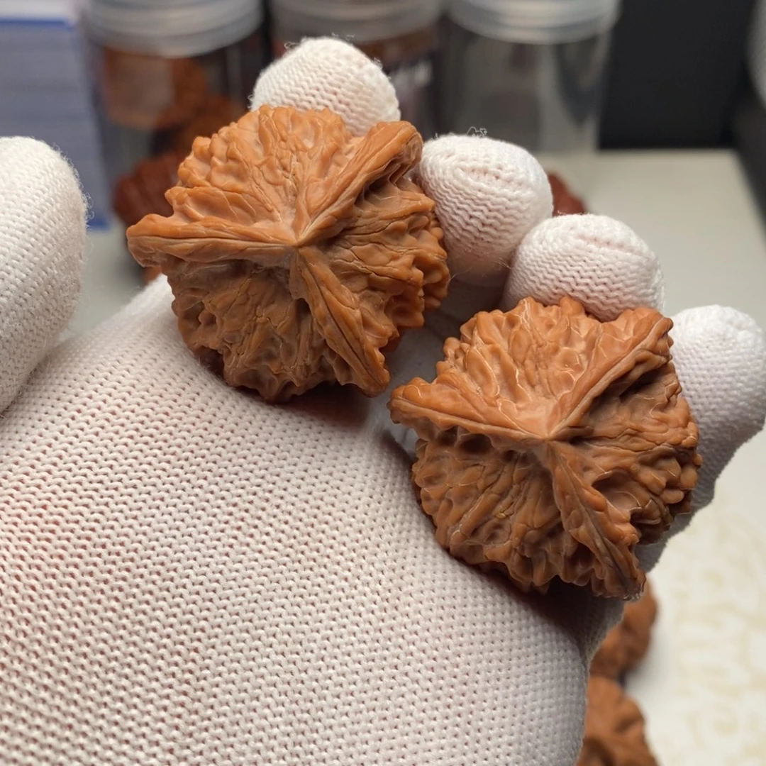 把件文玩核桃40盘山三棱