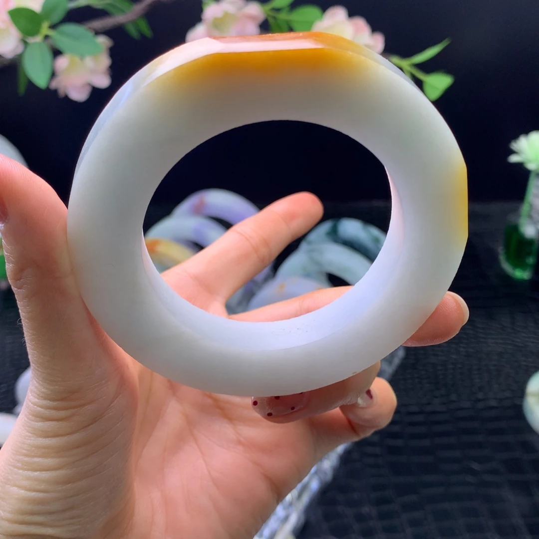 定制翡翠未镶嵌手镯57-70