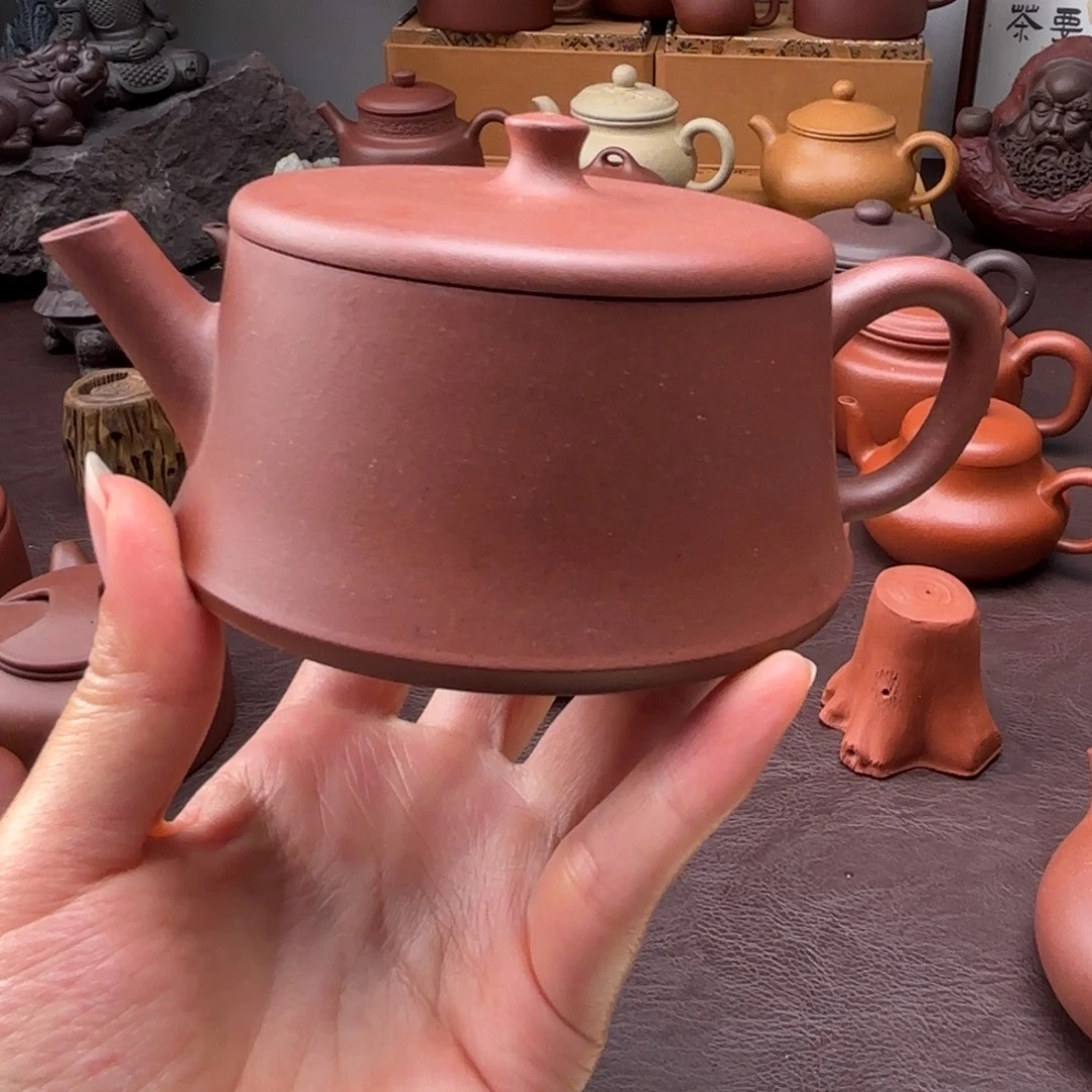 茶壶紫砂特练紫泥  微瑕云注  200