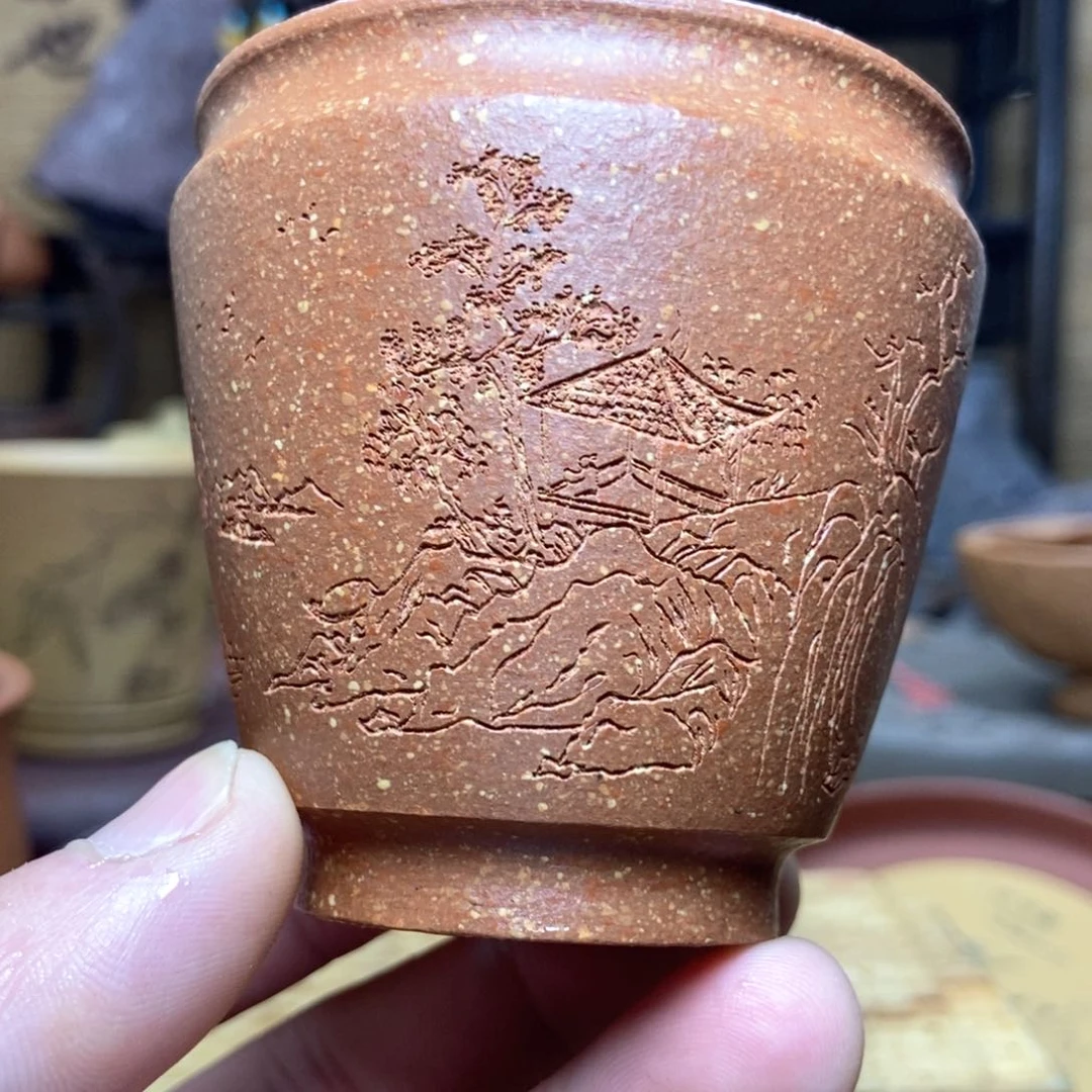 紫砂茶杯紫砂主人杯130毫升