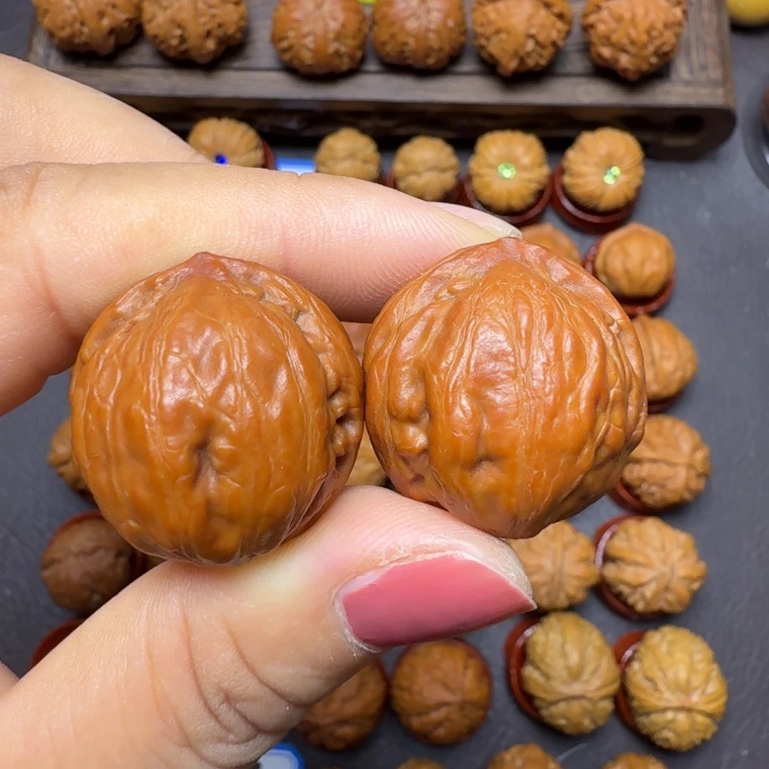 文玩核桃把件25尺边肚同尺小元宝008