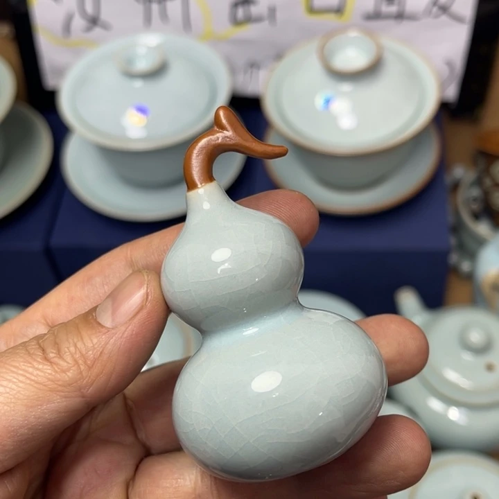 汝州原矿原釉微瑕茶宠