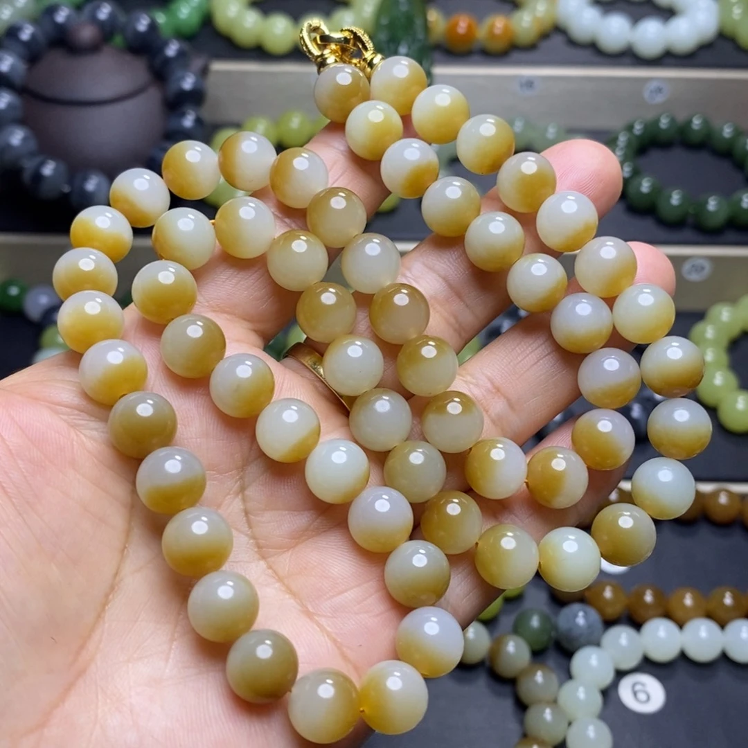 和田玉未镶嵌手串