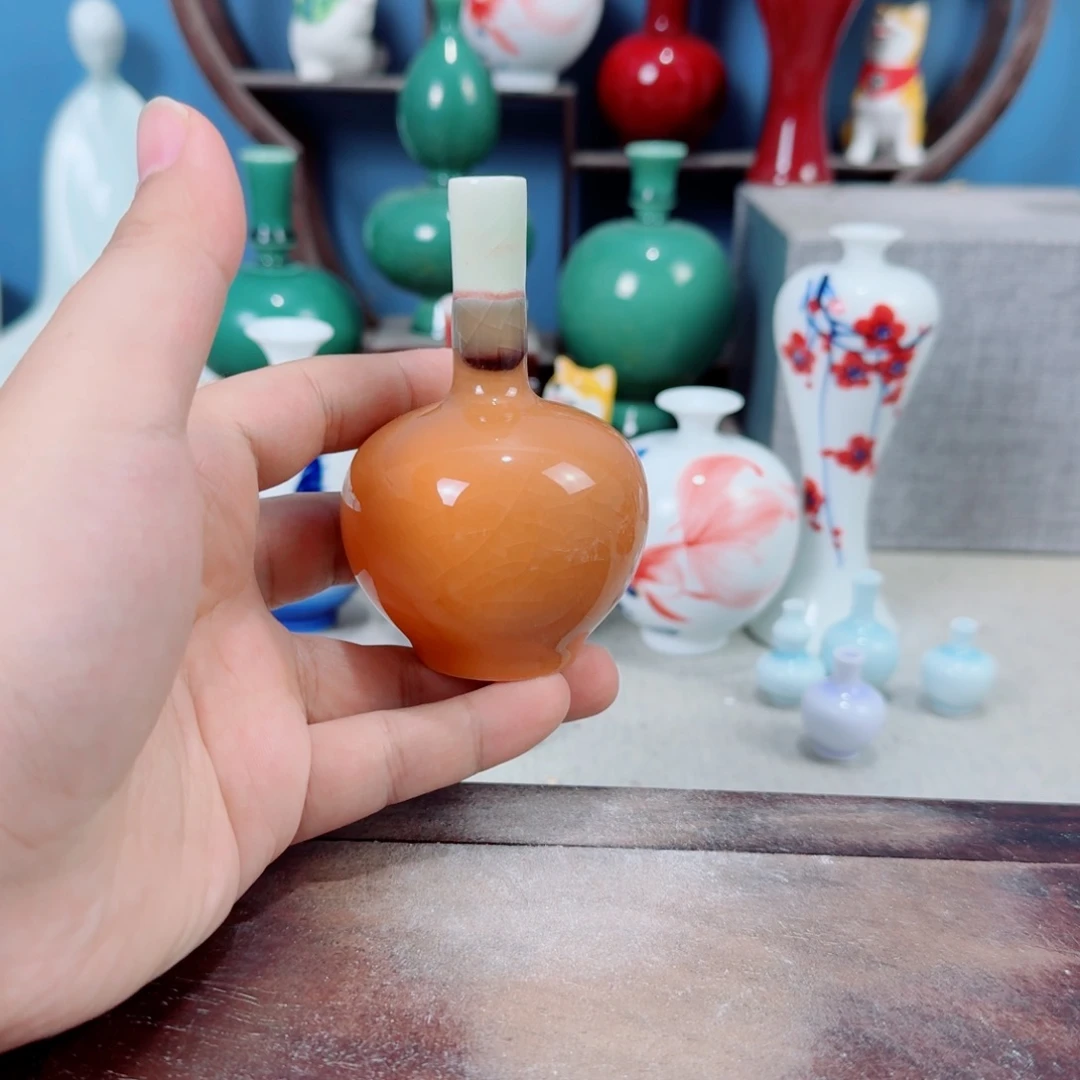陶瓷手工小花器摆件