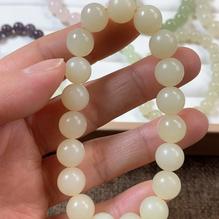 和田玉手串未镶嵌