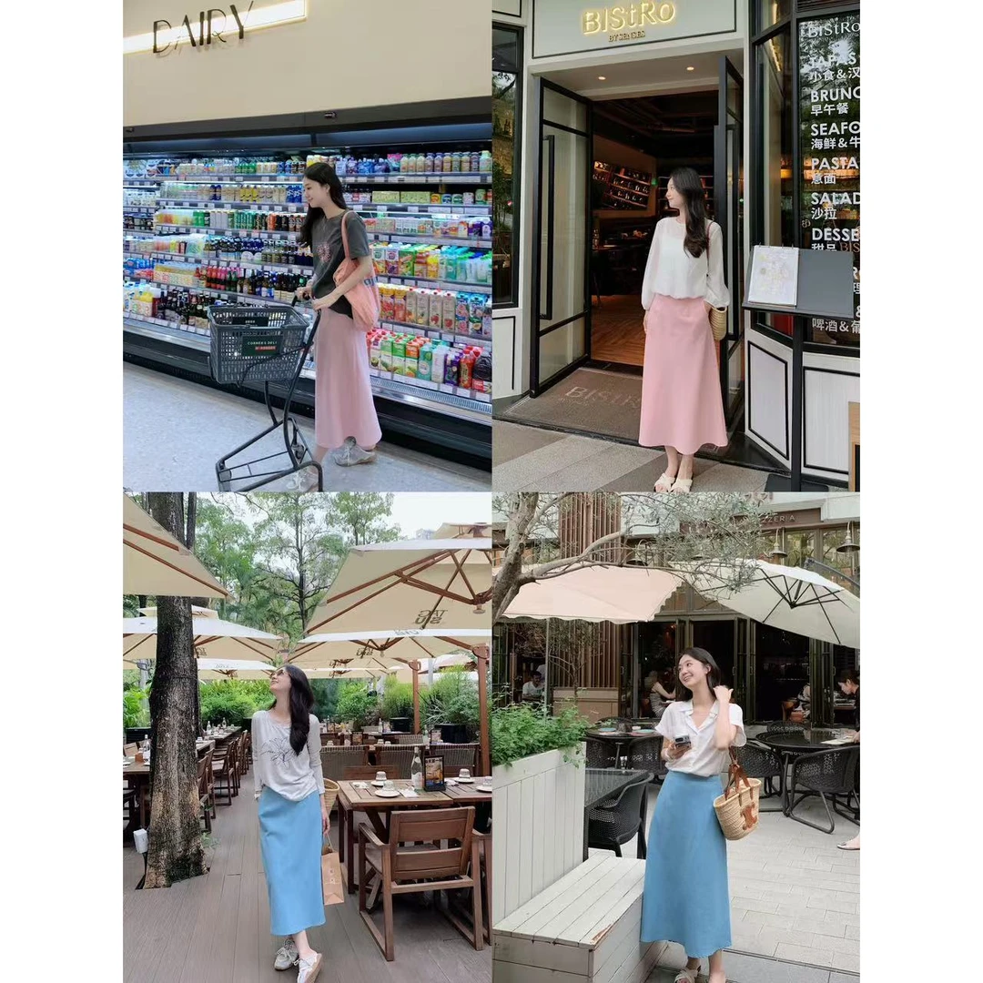 LaceyToDitto 2025 5/3【夏威夷岛】苎麻两色高腰显瘦微A半裙