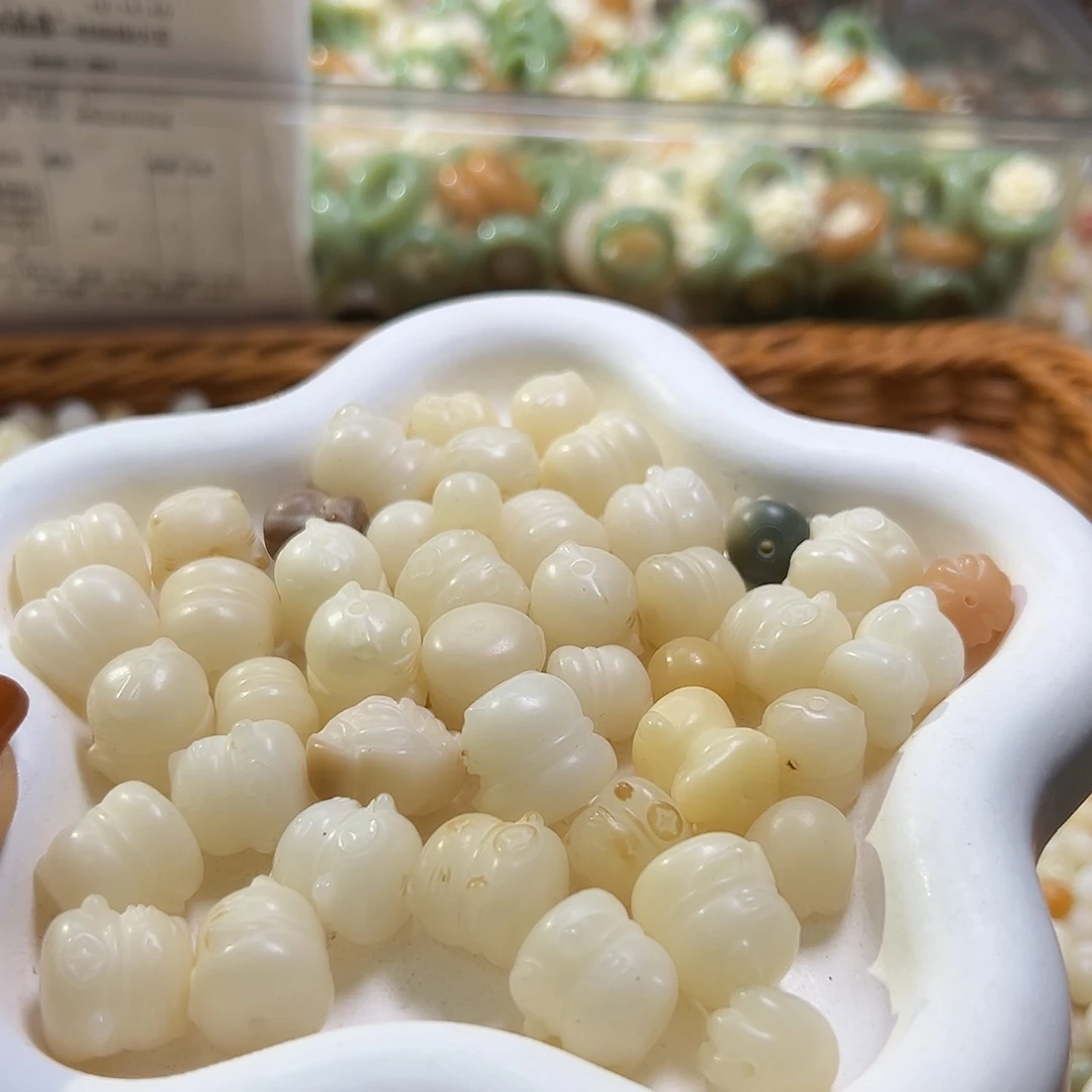 菩提根/象牙果吊坠瑕疵招财猫10颗