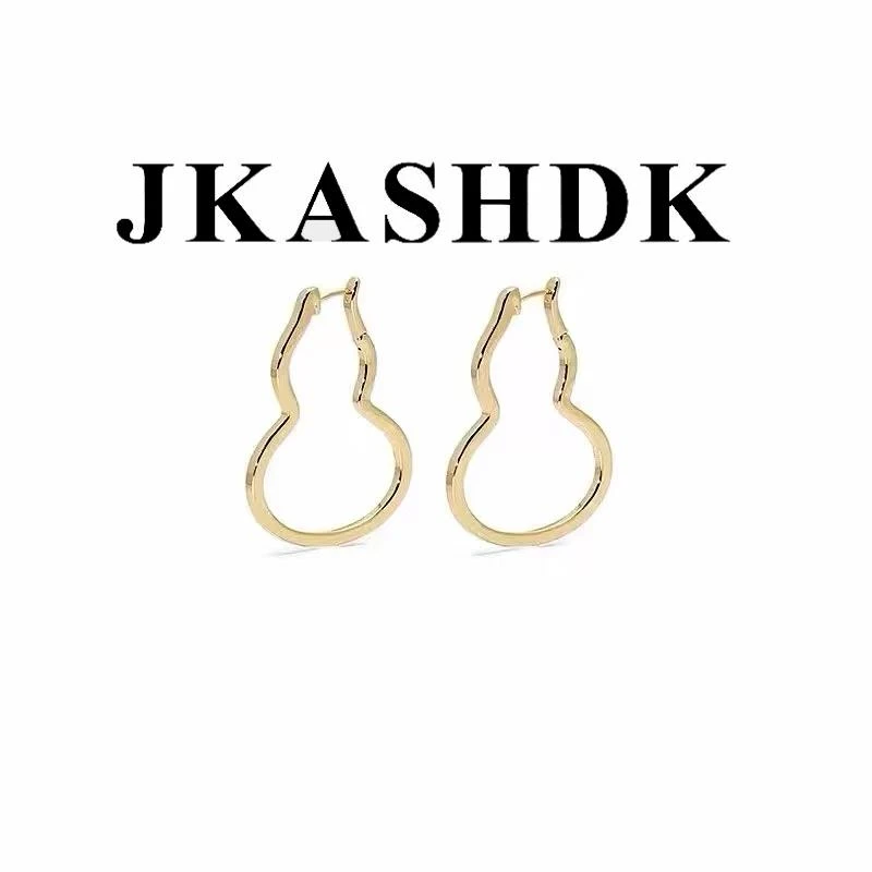 JKASHDK 铜合金耳饰 葫芦耳环耳扣