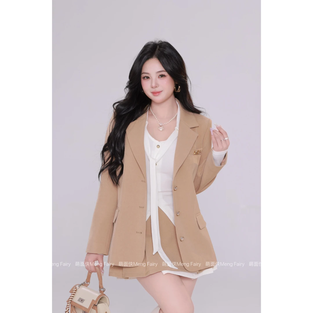 现货萌面侠【伦敦学院感】纯欲上衣TR学院风套装6377M6349M6387M