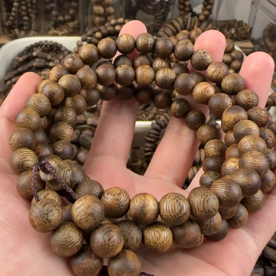 解***室手串沉香奇楠手串24.8克卡08