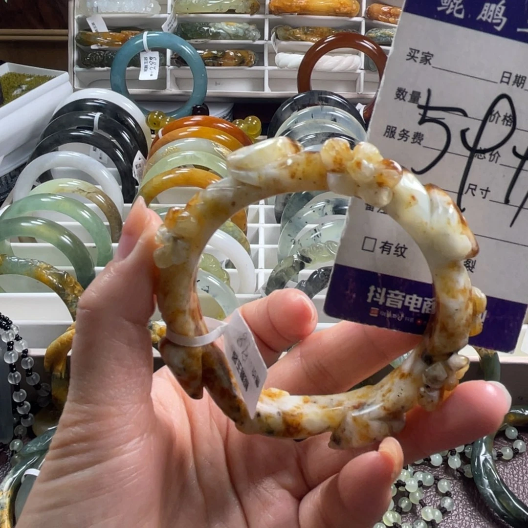 未镶嵌蛇纹石玉手镯