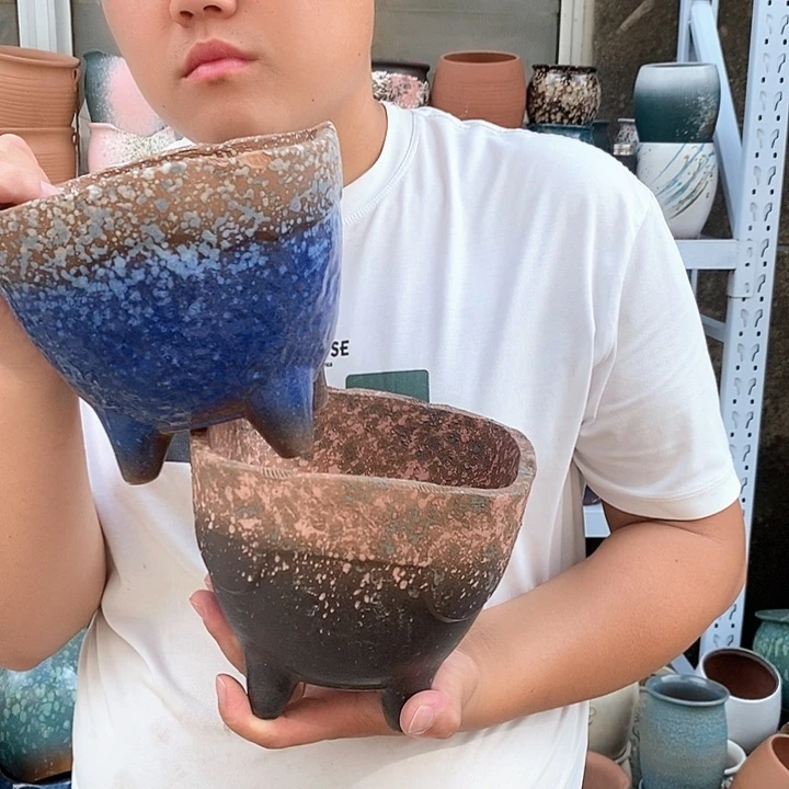 紫砂花盆口17高15福利