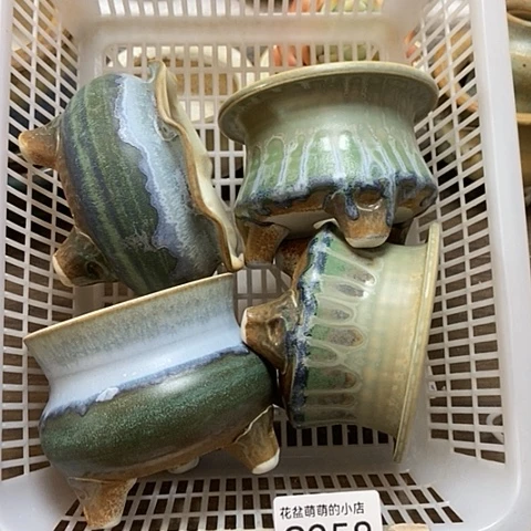 紫砂花盆258瑕疵品口径7到8左右