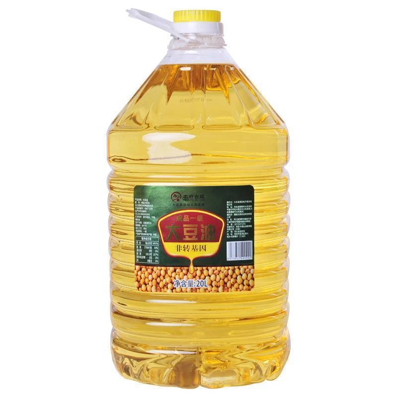 豆油 名府古蕴非转基因一级大豆油20L/桶 大豆油食堂用