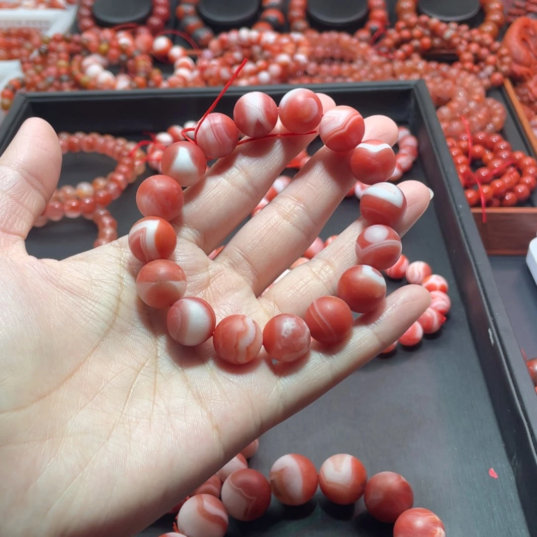 南红玛瑙手链未镶嵌