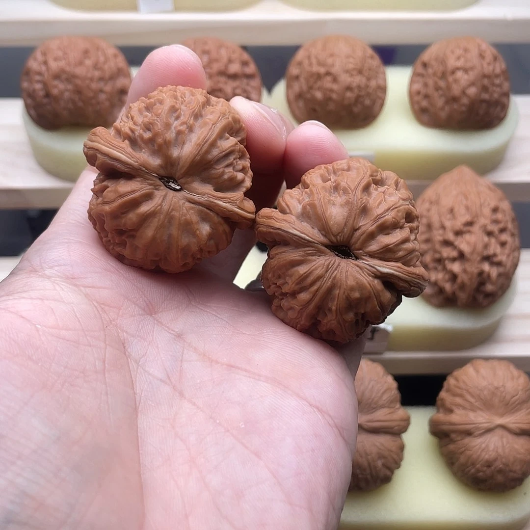 吊坠文玩核桃白**宫43元宝