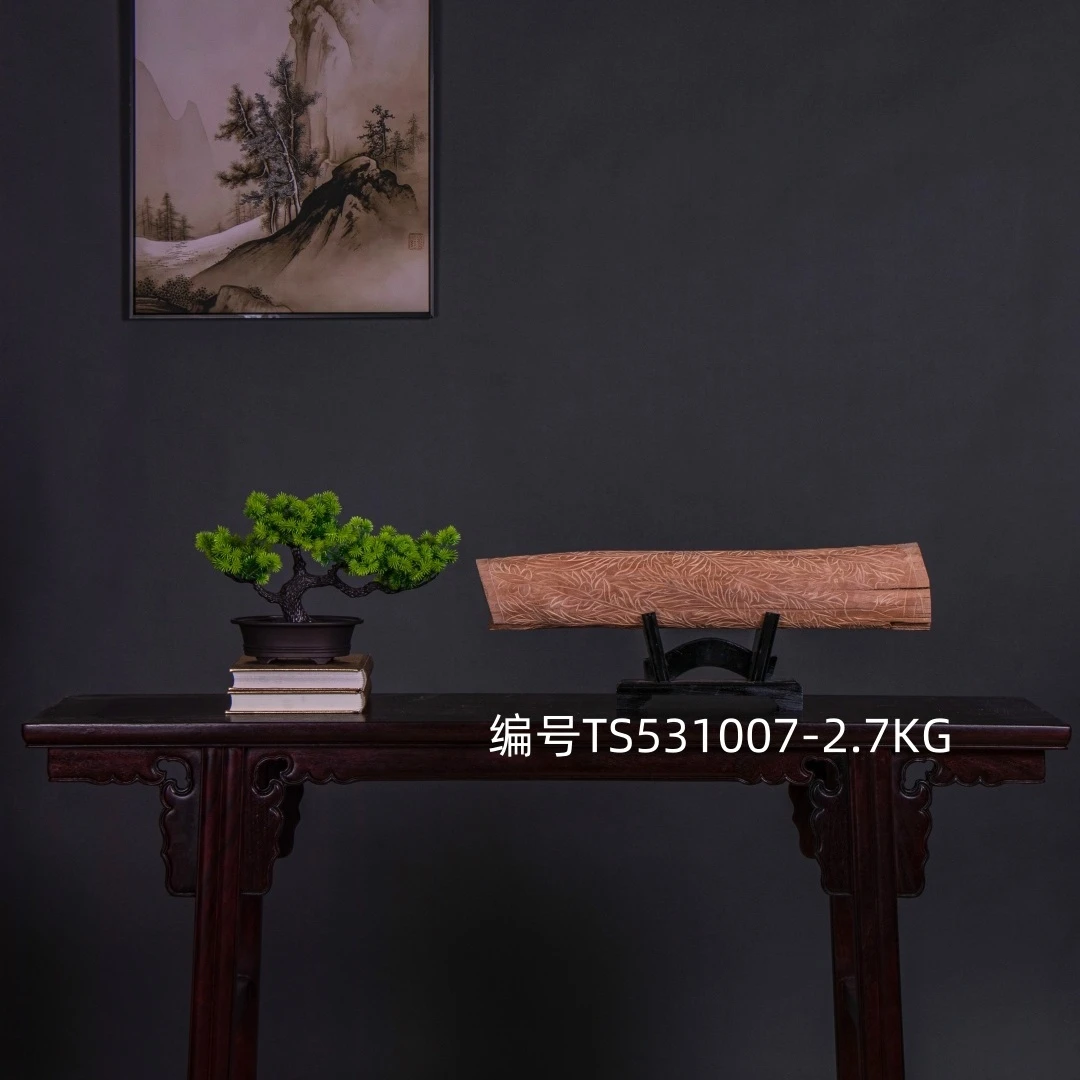 印度老山檀香横财摆件檀香木雕原木雕花料 17编号TS531007-2.7KG