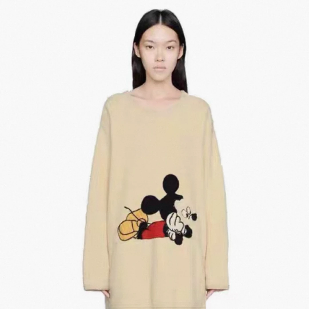 95新 GUCCI/古驰 长款米奇限量针织衫 M码 03088专柜价9900